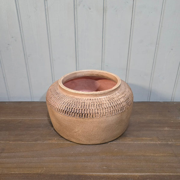 Oulu Terracotta Bowl B - Antiqued 23.5cm