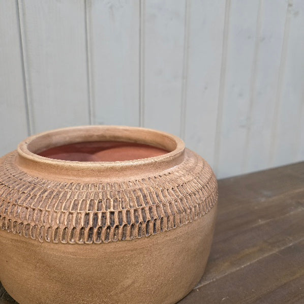 Oulu Terracotta Bowl C - Antiqued 23.5cm