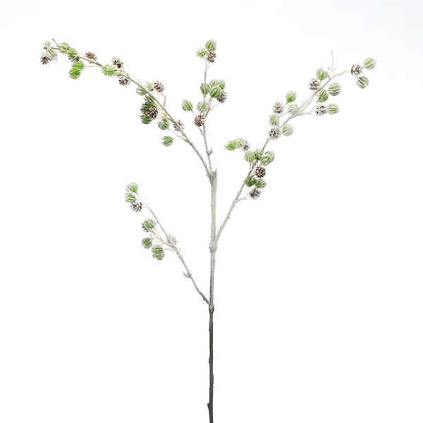 Green Ball Foliage with Pine Cone Stem 109cm | Annie Mo's