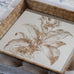 Waltham Square Mirrored Floral Tray