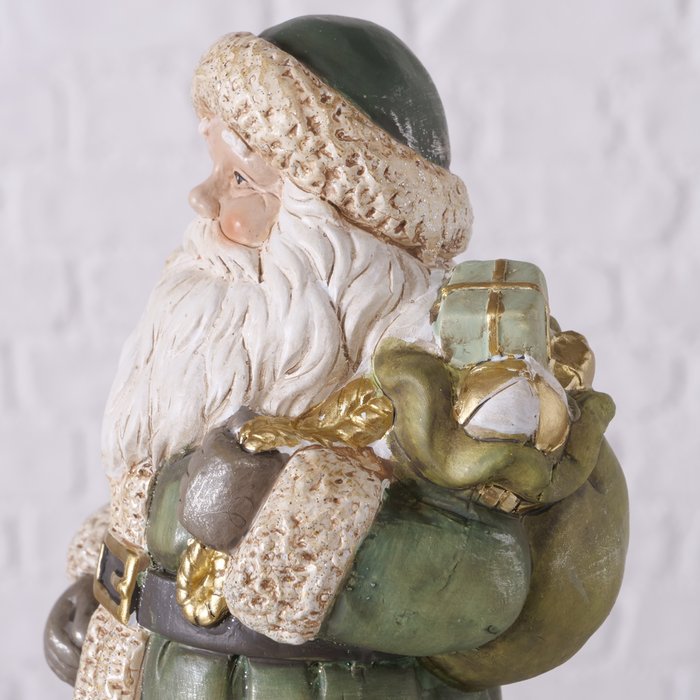 Assorted Sage Green Terracotta Santa Figurines 23cm - Style Choice-B