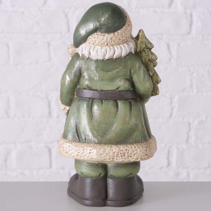 Assorted Sage Green Terracotta Santa Figurines 23cm - Style Choice-D
