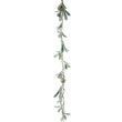 Pale Green Leaf Garland With Pinecone 110cm | Annie Mo's
