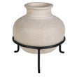 Paper Mache Pot On Stand 25cm