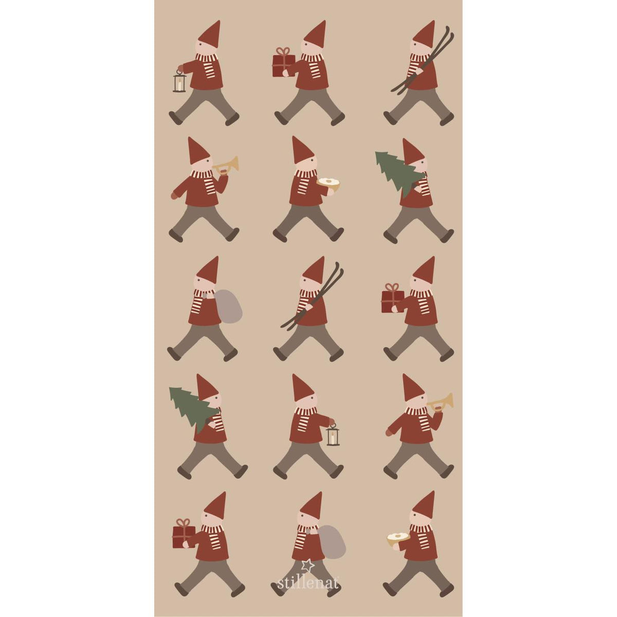 Paper Napkins 10x20cm Santa's Helpers 16 Pc Per Pack | Annie Mo's