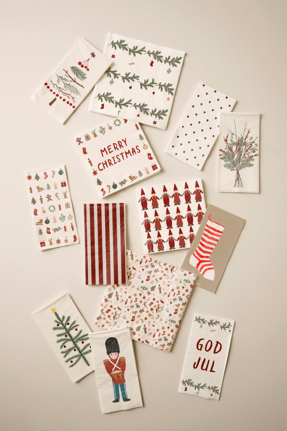 Paper Napkins 20x20cm Christmas Garlands 50 Pc Per Pack