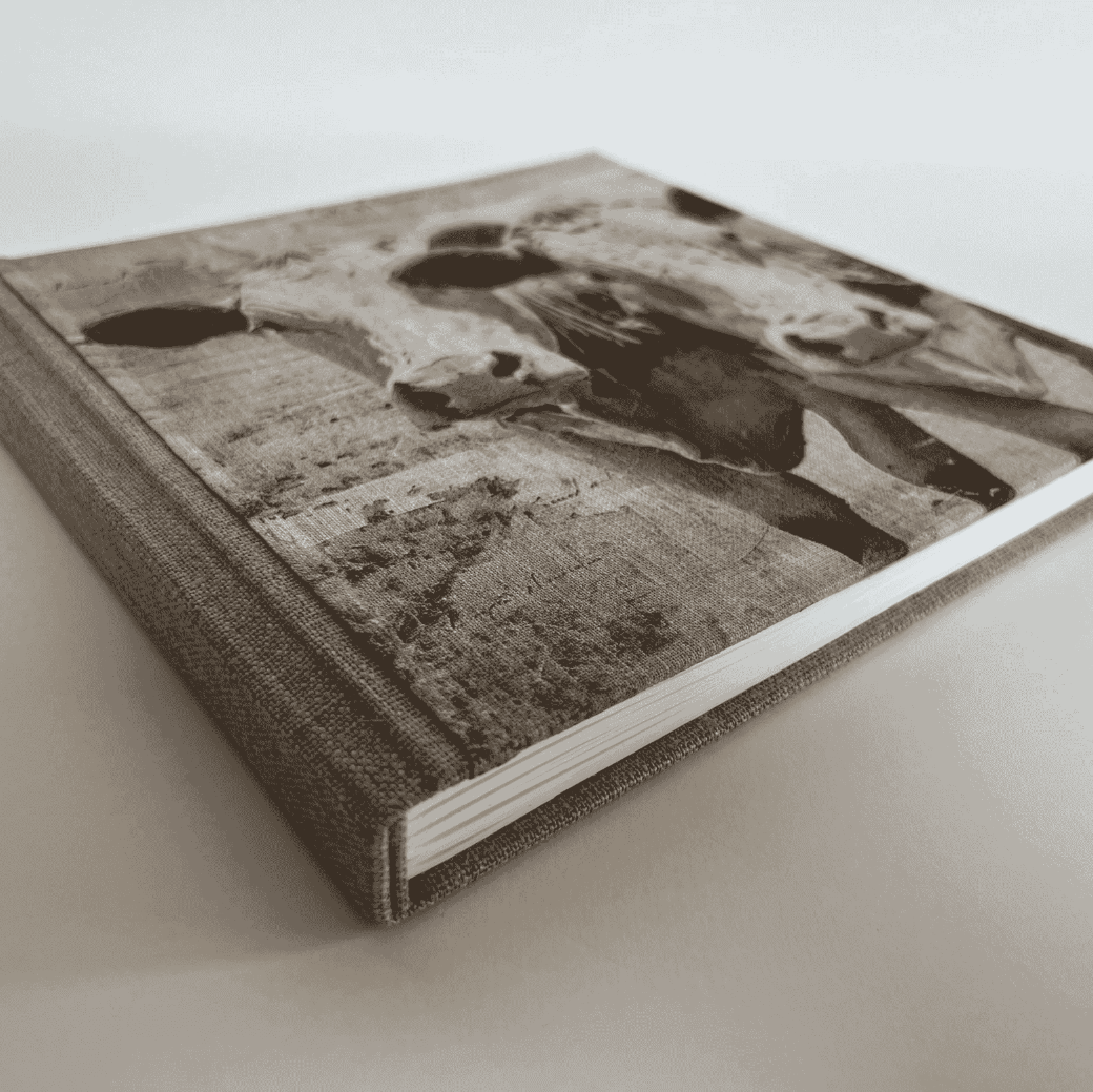 "Pastoral Cows" Handmade Linen Hardcover Notebook-B