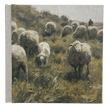 Pastoral Sheep Handmade Linen Hardcover Notebook | Journal