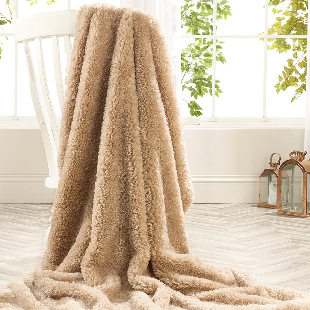 Pebble Faux Fur Throw Annie Mo's