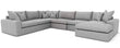 Peri 1 Arm 2 Seat LHF with Corner Unit and Double Armless Unit with 1 Arm Chaise Unit RHF