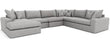 Peri 1 Arm 2 Seat RHF with Corner Unit and Double Armless Unit with 1 Arm Chaise Unit LHF
