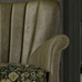 Percy Armchair | Leathers with Patterned Seat