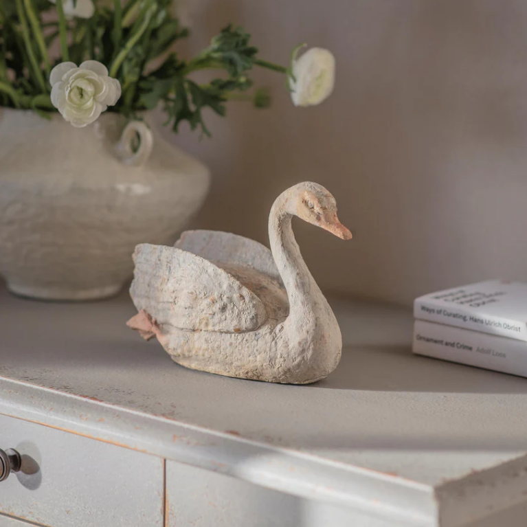Petworth Resting Swan Sculpture 20cm | Annie Mo's