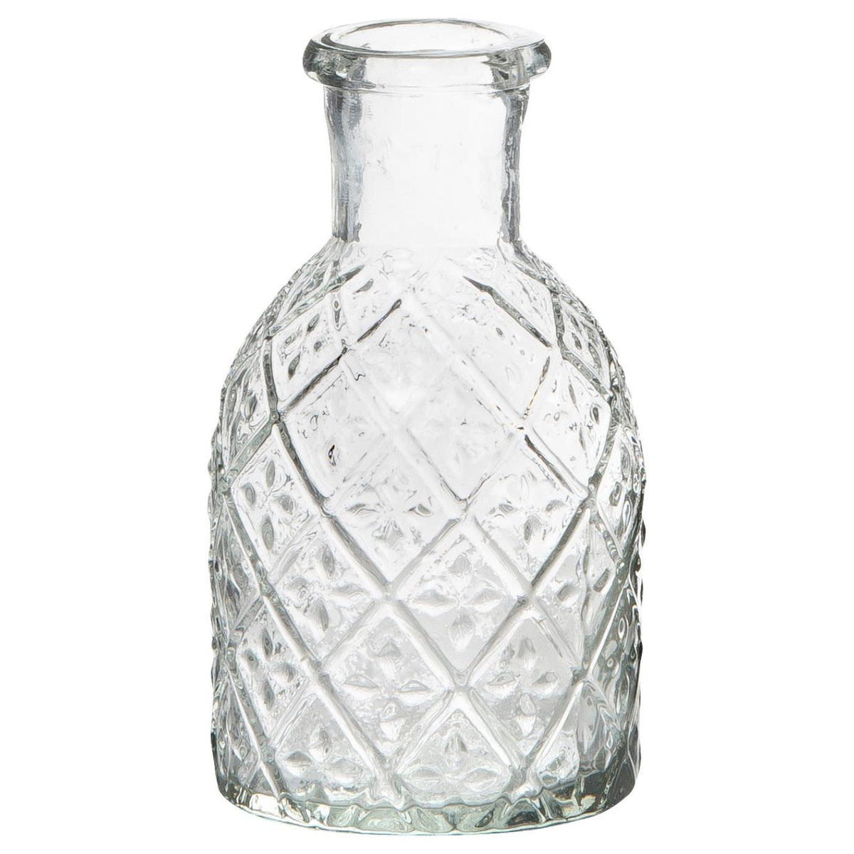 Pharmacy Glass for Dinner Candle with a Harlequin Pattern | Annie Mo's
