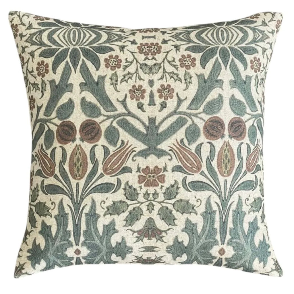 Veggie Patch Dark Green Feather Filled Cushion 50X50cm | Annie Mo's