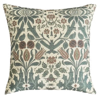 Veggie Patch Dark Green Feather Filled Cushion 50X50cm | Annie Mo's