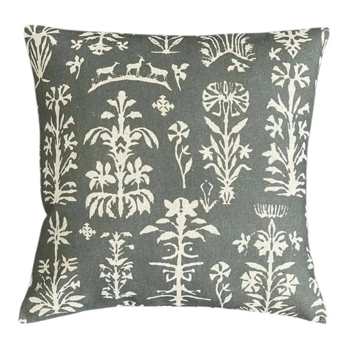 Farm Forest Olive Feather Filled Cushion 50X50cm | Annie Mo's