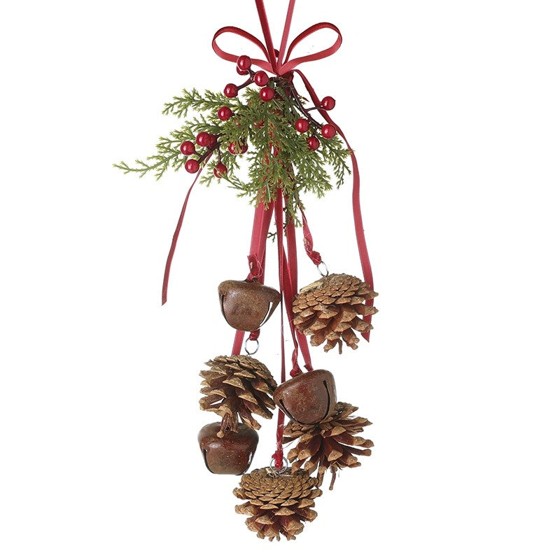 Pine Cones and Bells Hanger 45cm