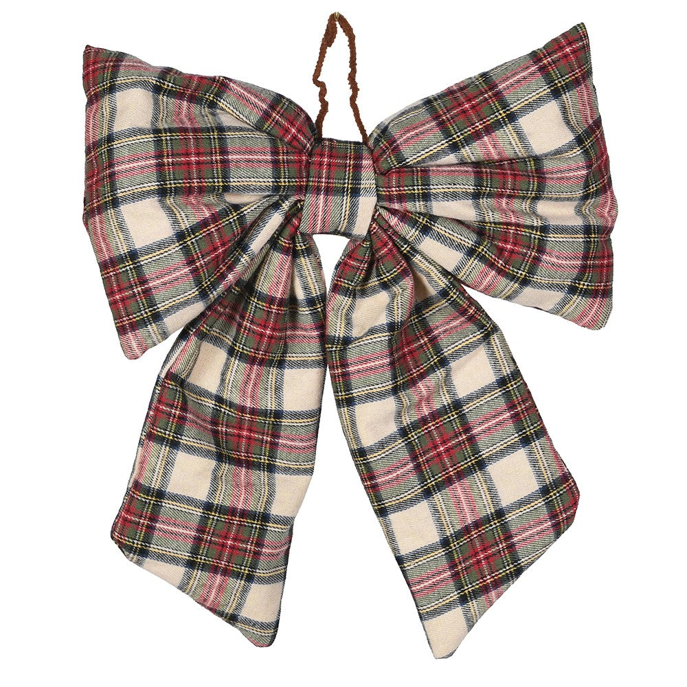 Plaid Bow 40cm | Annie Mo's