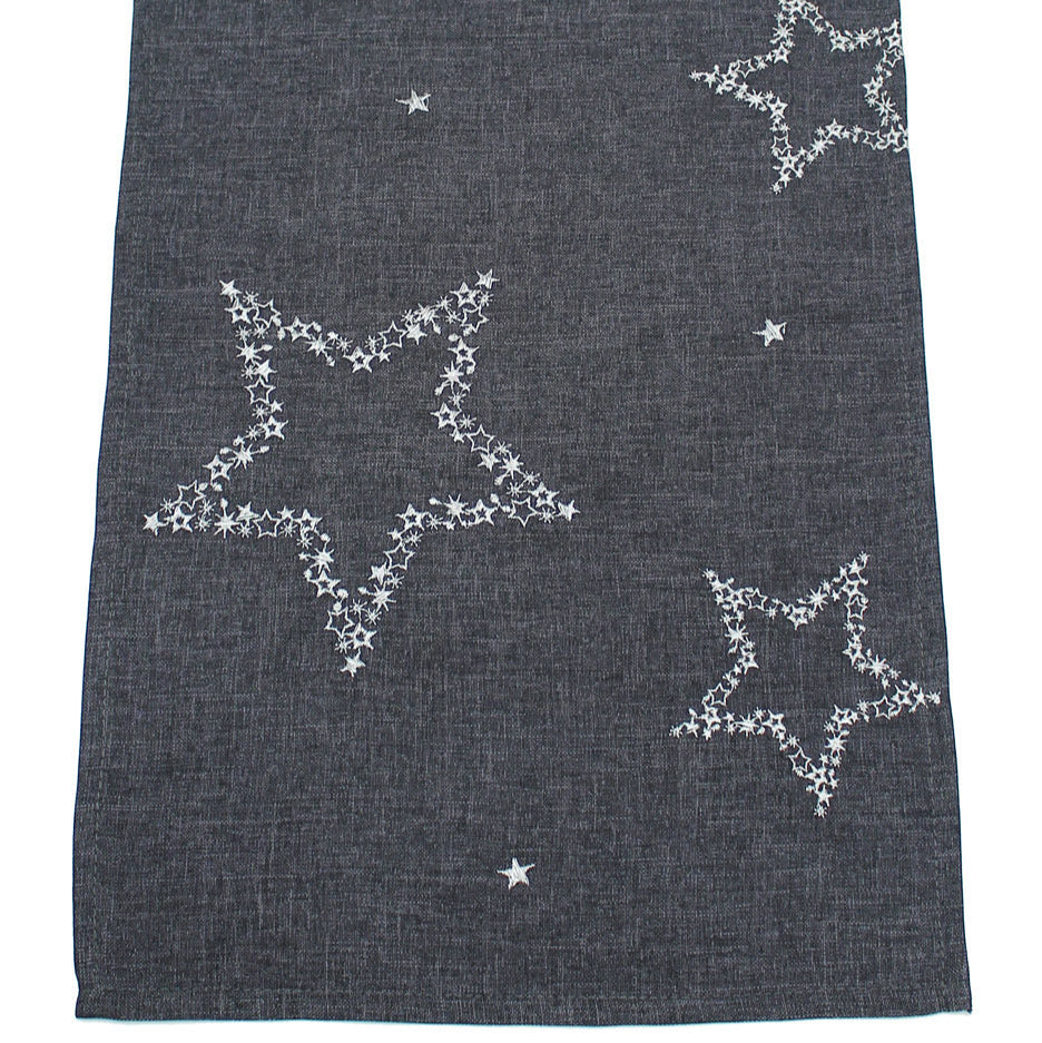 Polaris Pewter Table Runner 175cm x 35cm | Annie Mo's