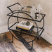 Portland Iron and Glass Drinks Trolley 75cm Wide