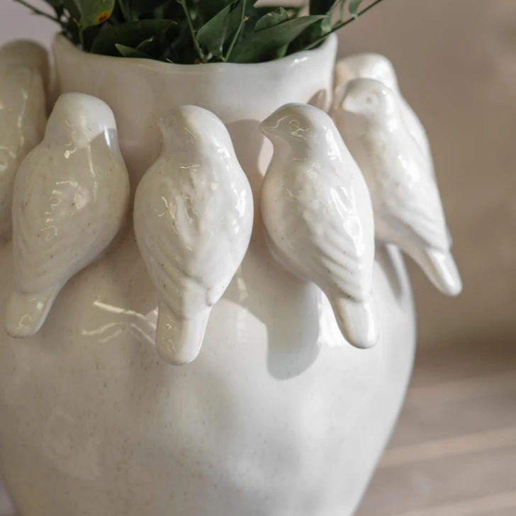 Portloe Bird Vase 28cm B | Annie Mo's