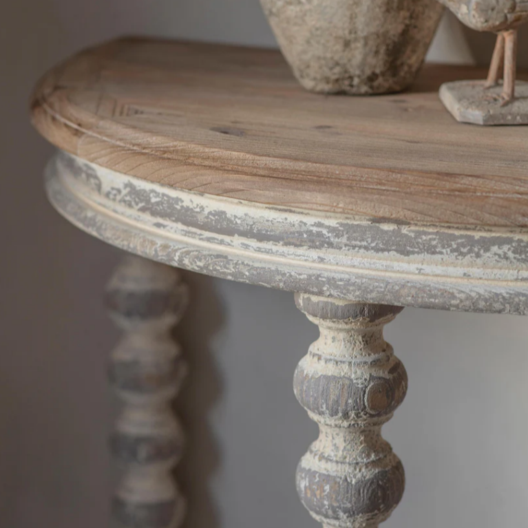 Portree Turned-Leg Console Table 80cm B | Annie Mo's
