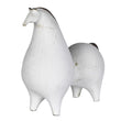 Proud Abstract Matt Ivory Ceramic Horse 26cm | Annie Mo's