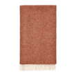 Pure Wool Herringbone Throw - Brick