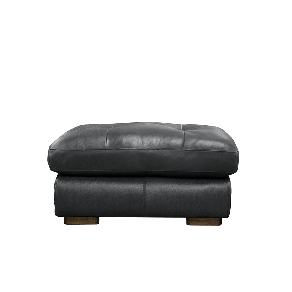 Quentin Footstool | Leathers | Annie Mo's
