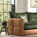 Quinn Two Seat Sofa | Leather Fabric Mix