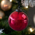 Antiqued Red Bauble 10cm | Annie Mo's