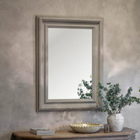 Grey Wooden Provincial Mirror 120cm