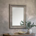 Grey Wooden Provincial Mirror 120cm