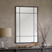 Iron Window Pane Mirror 140cm