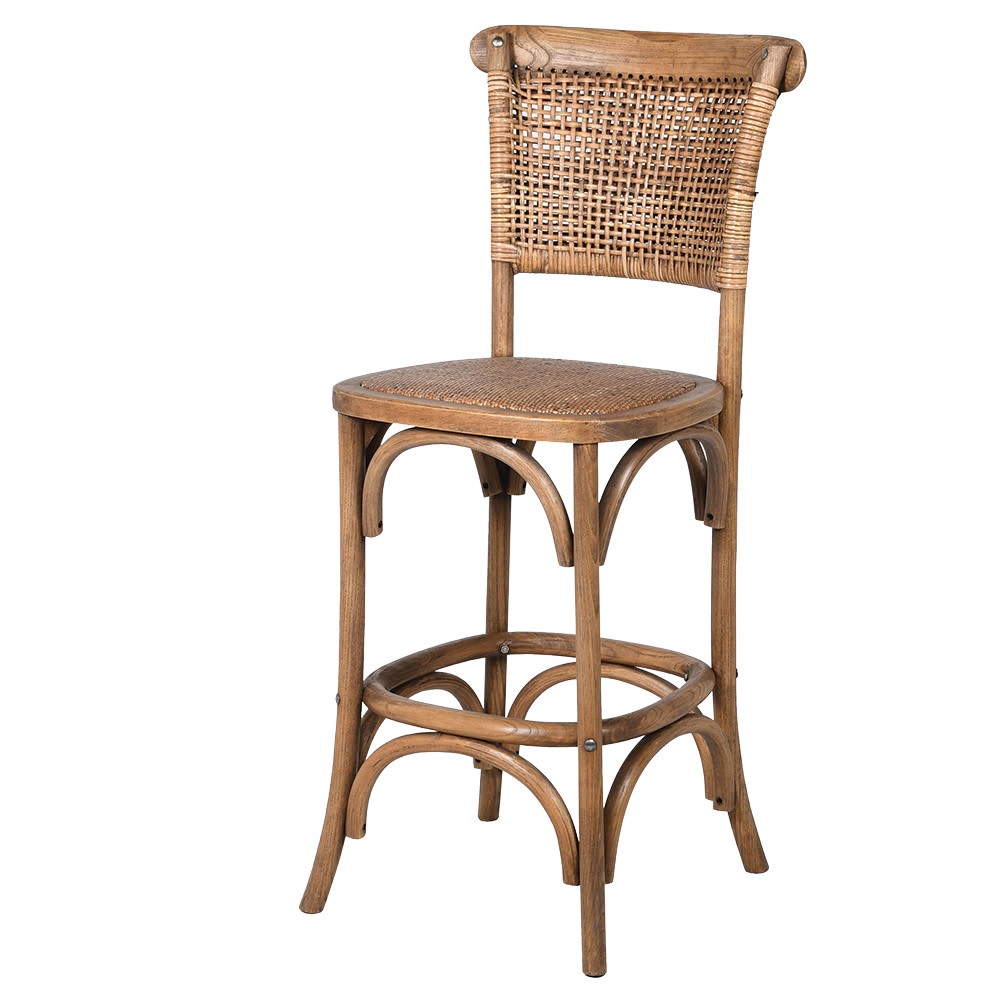Rattan Back Bar Chair 107cm