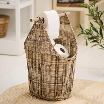 Rattan Toilet Roll Holder