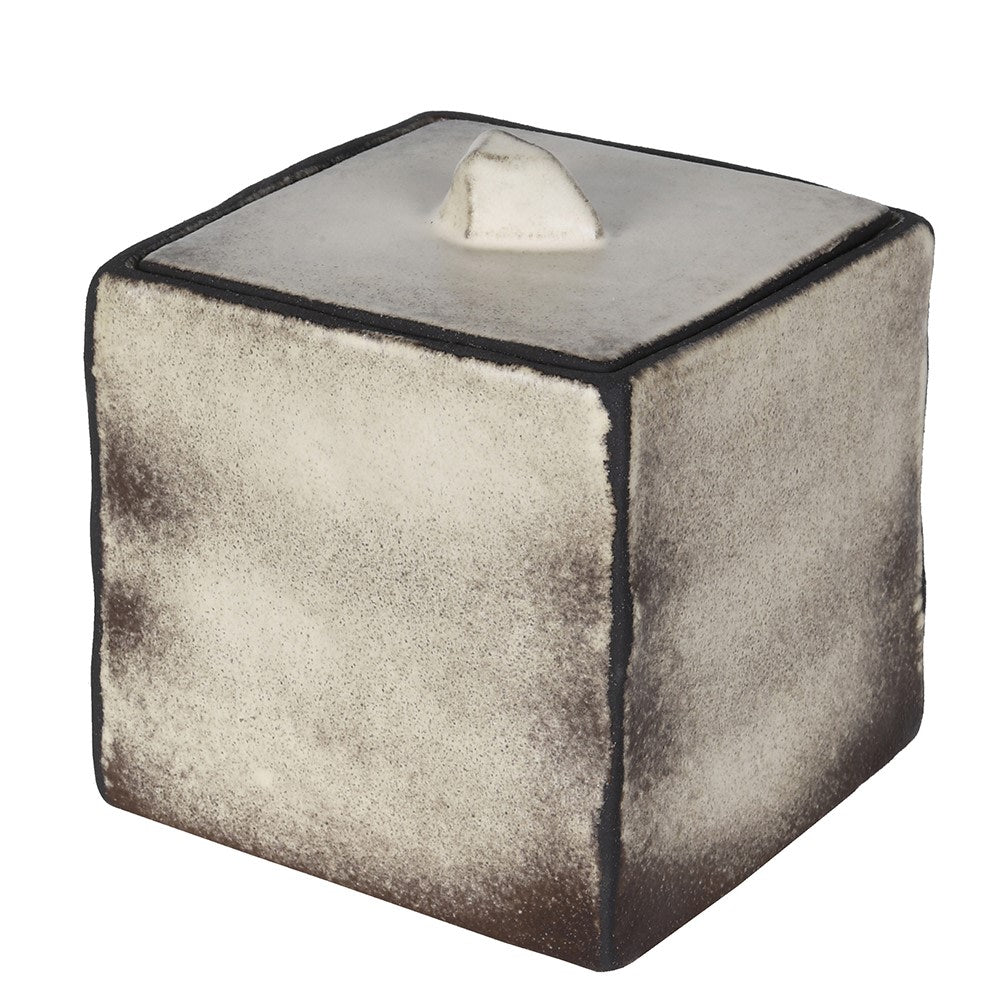 Ceramic Reactive Glaze Ashen Tissue Box | Annie Mo's