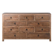 Reclaimed Elm Ten Drawer Chest 160cm