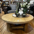 Reclaimed Elm Four Legged Round Coffee Table 105cm