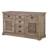 Reclaimed Pine Louvred Sideboard