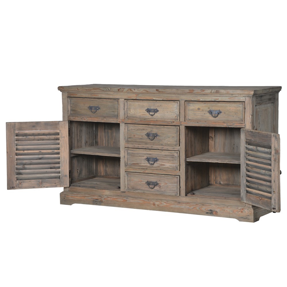 Colonial Reclaimed Louvred Sideboard F