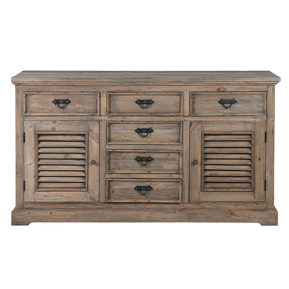 Colonial Reclaimed Louvred Sideboard