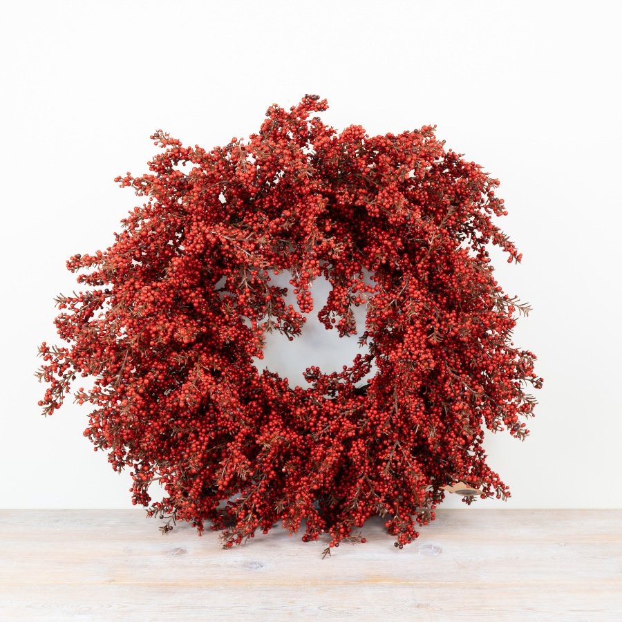Red Berry Christmas Wreath 60cm | Annie Mo's