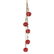 Red Hanging Bells On Jute 50cm | Annie Mo's