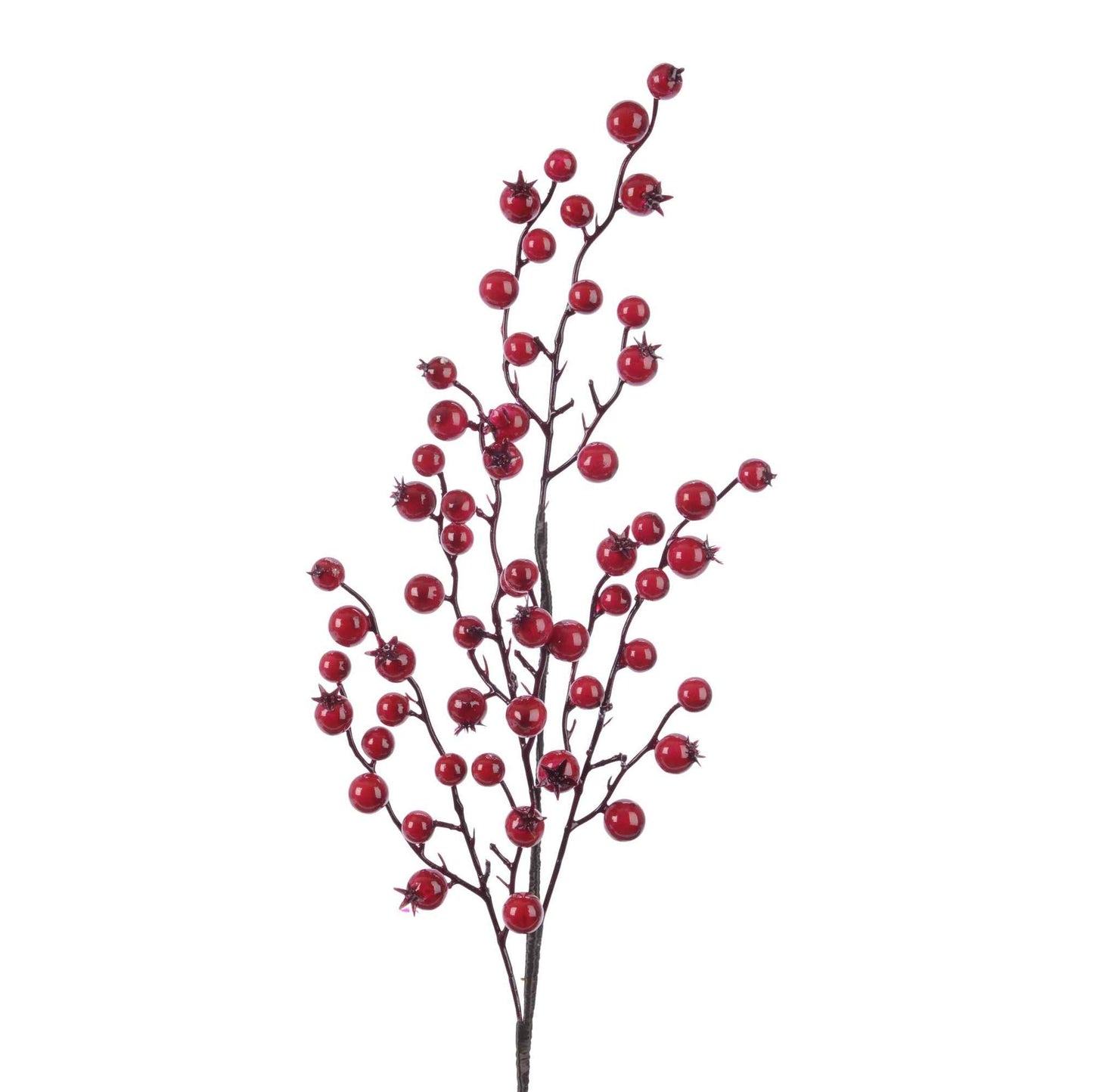 Red Lacquer Berry Stem 60cm | Annie Mo's
