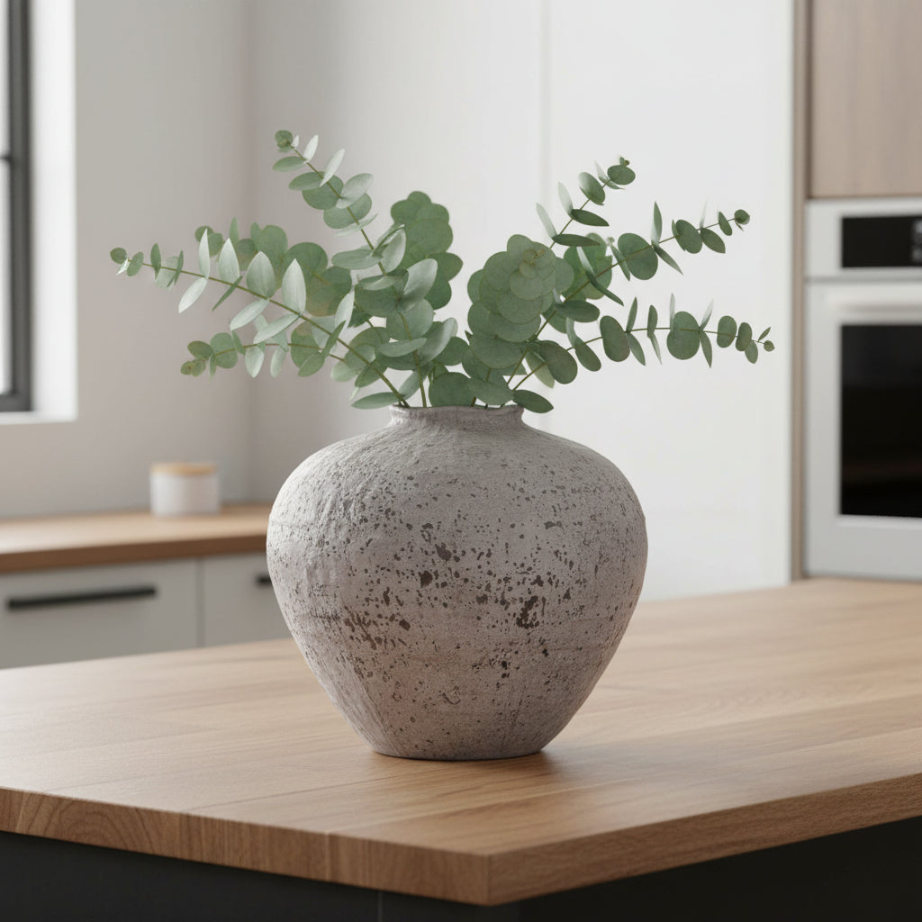 Regola Stone Ceramic Vase 28cm | Annie Mo's