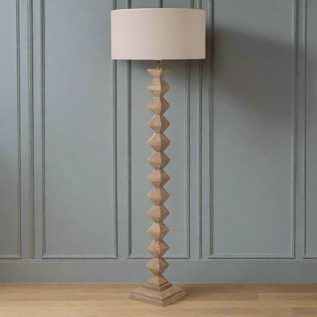 Floor lamp linen deals