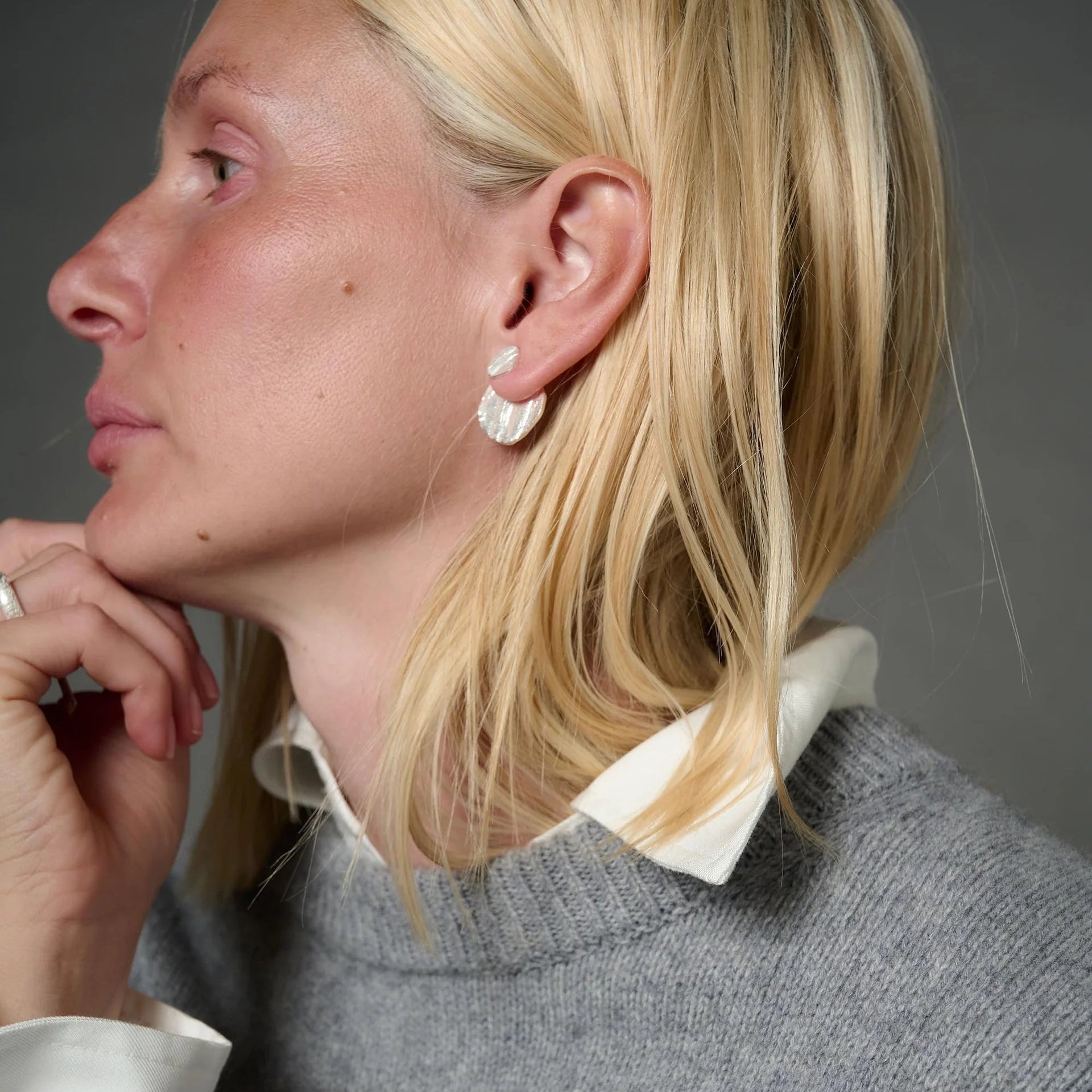 Riva Earrings - Silver | Annie Mo's