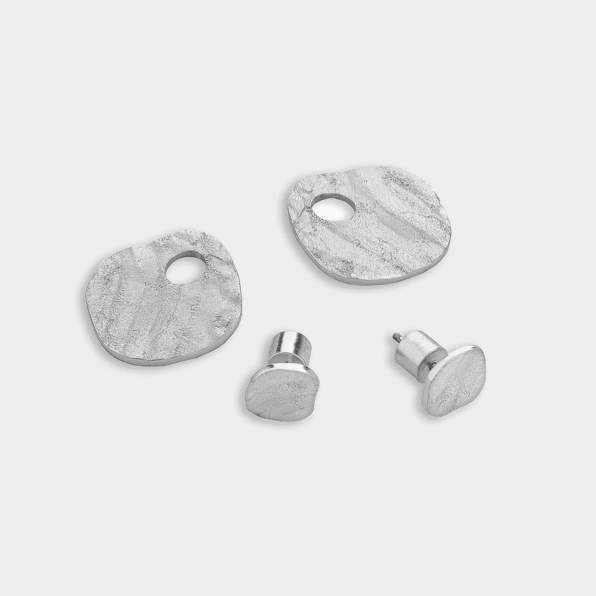 Riva Earrings - Silver-B